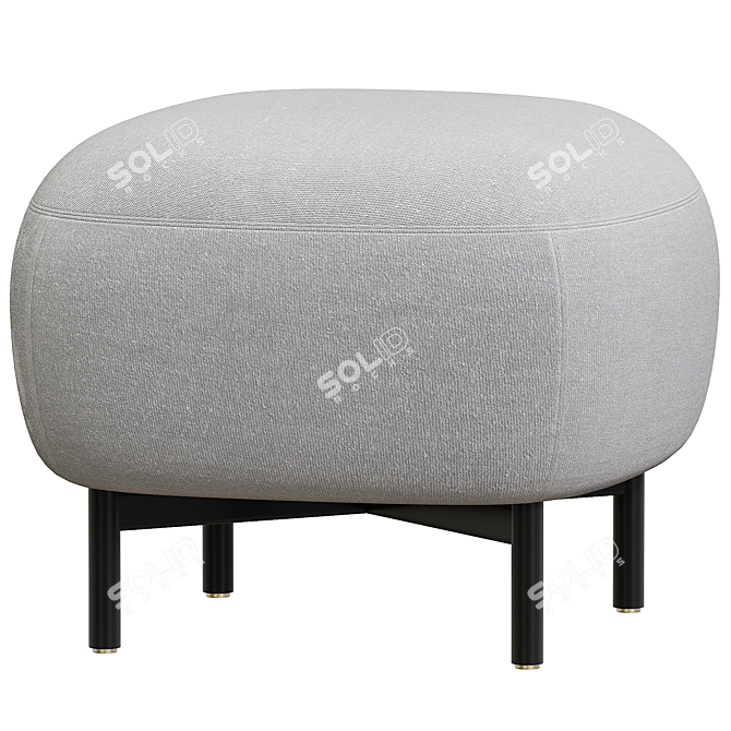 Stylish Upholstered Pouf: BUDDY 211 - Pedrali 3D model image 1