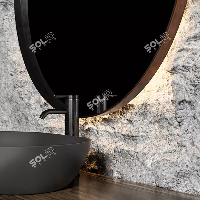 Revamp Your Bathroom with a 12-Piece Furniture Set 3D model image 3