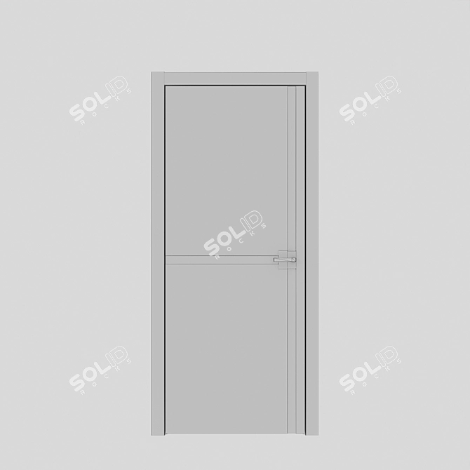 Asket Color: Stylish and Space-Saving Interior Door 3D model image 3