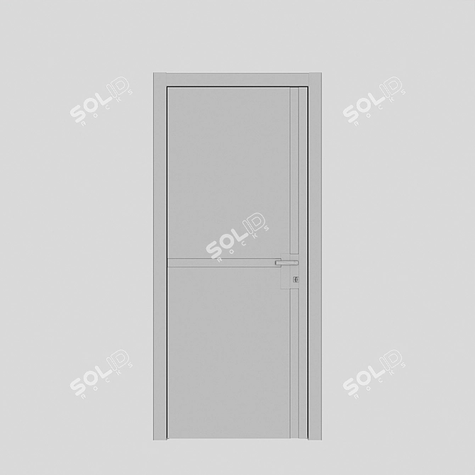 Asket Color: Stylish and Space-Saving Interior Door 3D model image 4