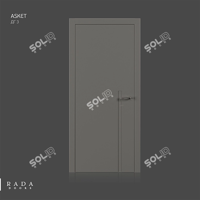 Asket Color: Stylish and Elegant Door 3D model image 1