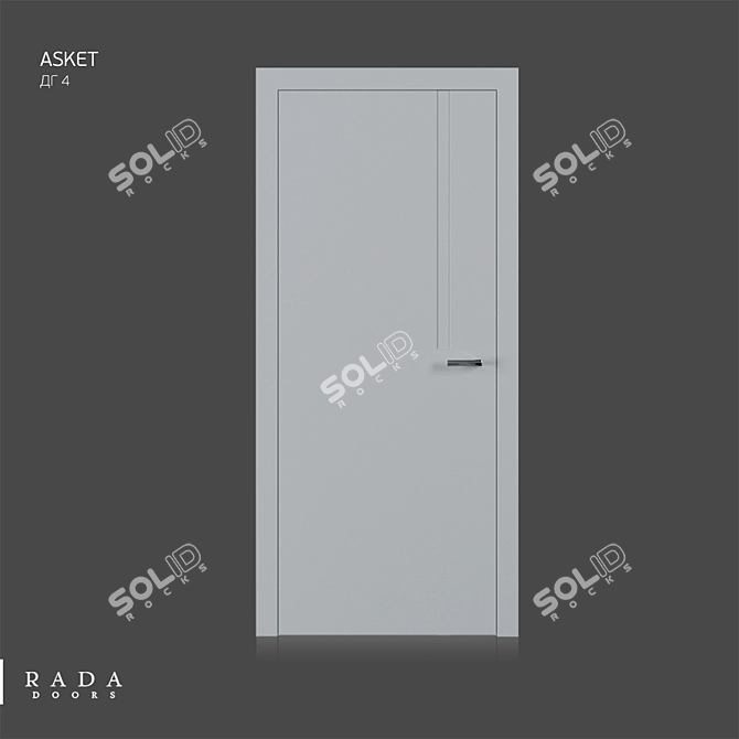 Asket 4 DG Interior Door 3D model image 1