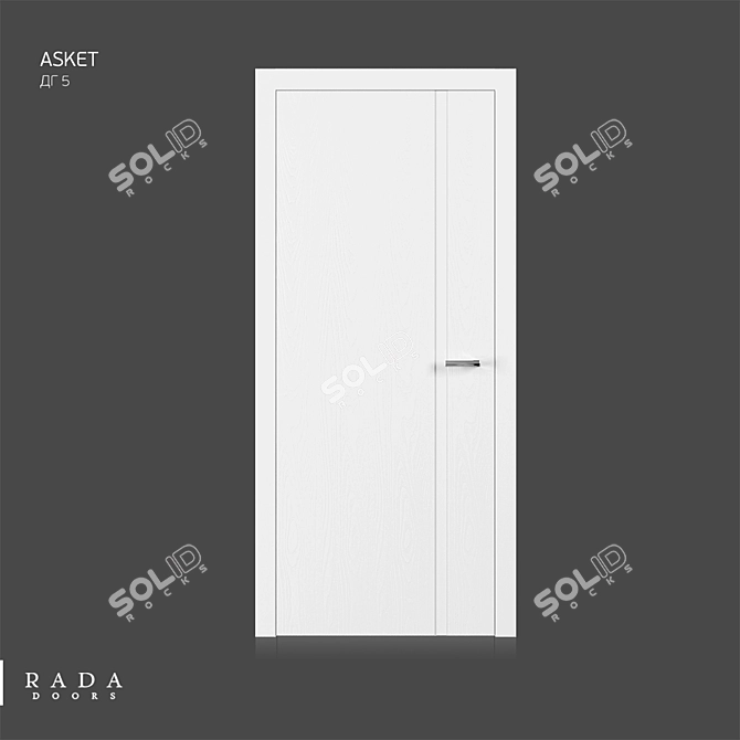 Asket 5DG: Stylish and Space-Saving Door Solution 3D model image 1