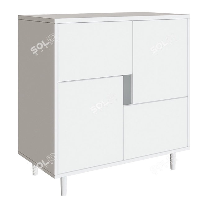 Addison Modern Nightstand - Sleek and Stylish 3D model image 4