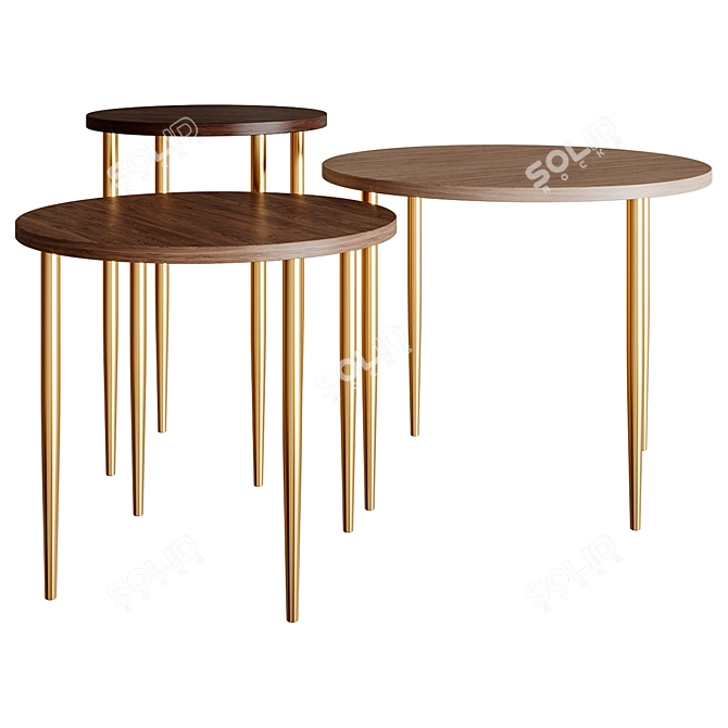 Sleek and Stylish Darcy Coffee Table 3D model image 2