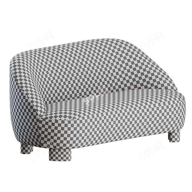 Stylish Margas LC3 Sofa 3D model image 3