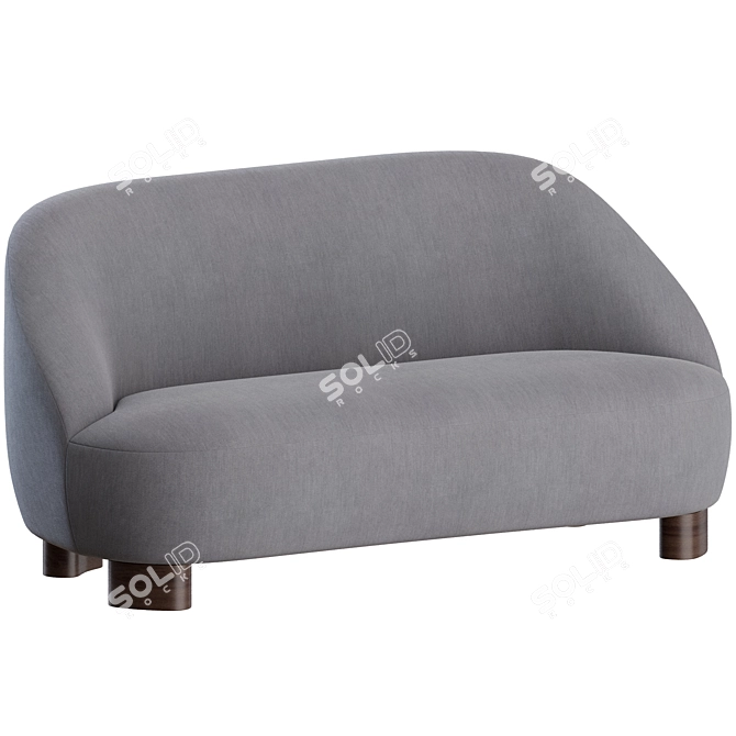 Stylish Margas LC3 Sofa 3D model image 5