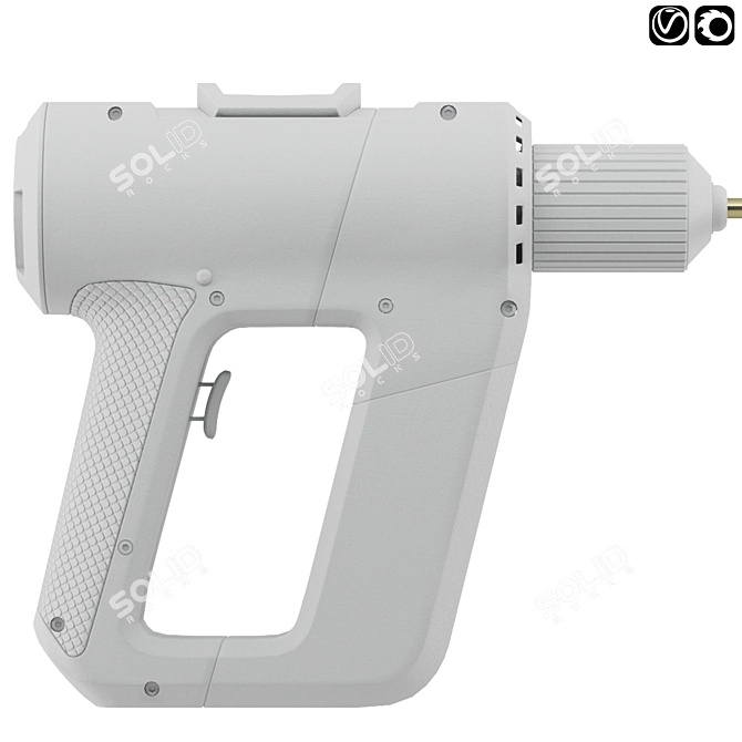 Nautilus Power Drill: Versatile & Efficient 3D model image 5