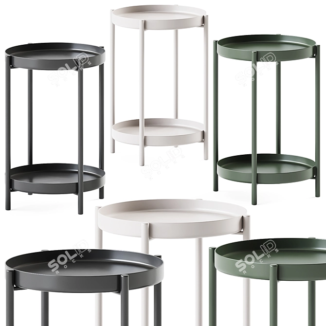 Ikea Olivblad: Elegant, Compact Side Table 3D model image 1