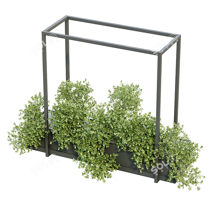 Green Oasis: Interior Plant Box Set 3D model image 5