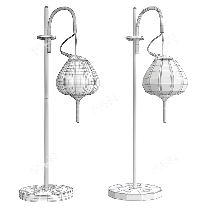 Sleek LED Table Lamp 3D model image 2