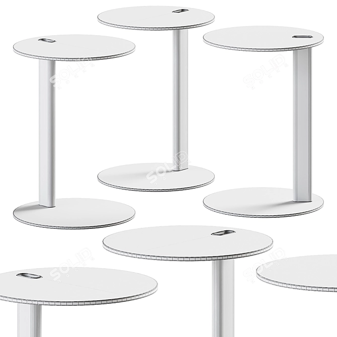 Elegant Calligaris Tender Side Table 3D model image 2