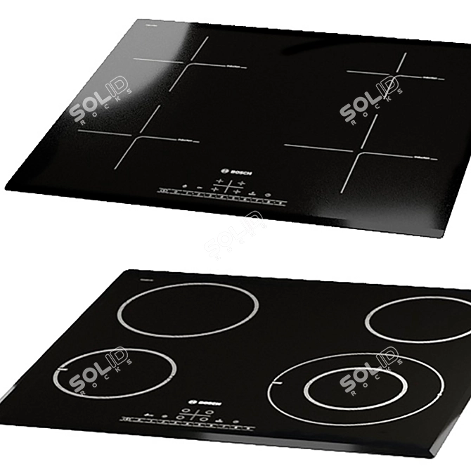 Bosch Induction Hobs Set 3D model image 2