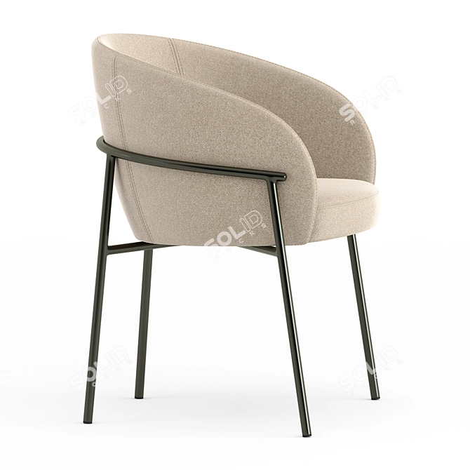 Rimo Chair: Elegant and Functional 3D model image 4