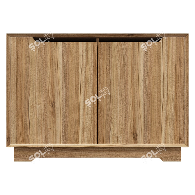 Modern Cabinet F2 02: Stylish Storage Solution 3D model image 2