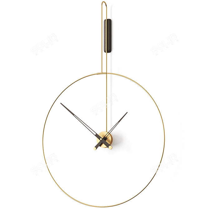 Daro Nomon Wall Clock: Sleek Timepiece with Modern Design 3D model image 1