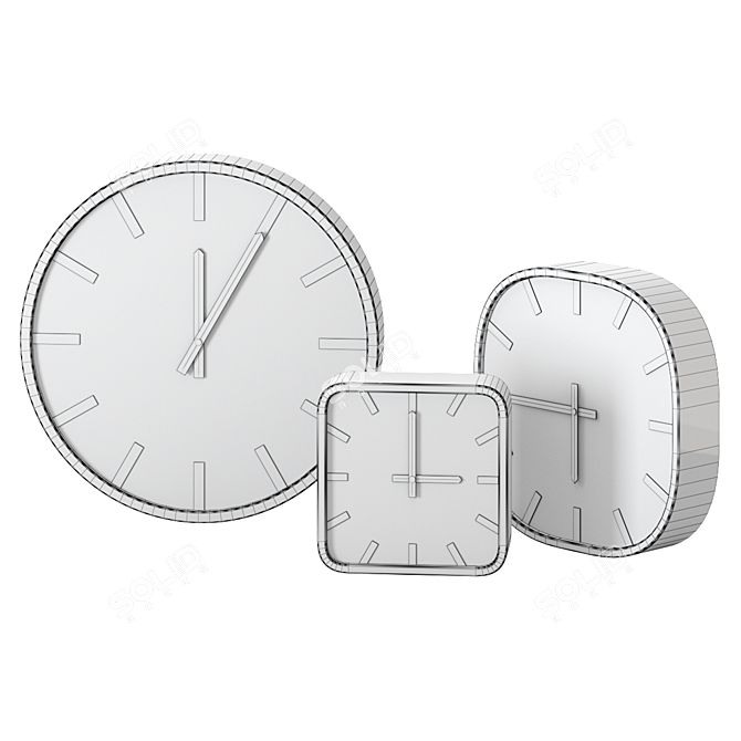Mod Table Clock by Tacchini 3D model image 4