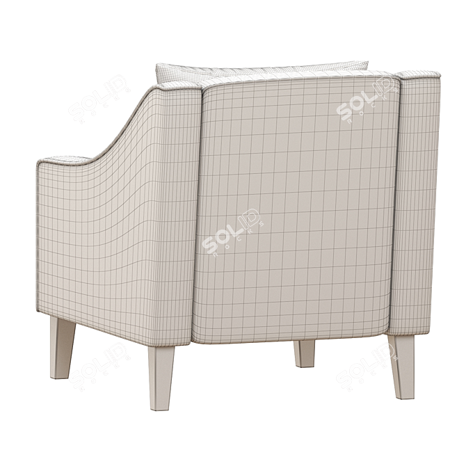 Modern Comfort: FLINSHULT Armchair 3D model image 6