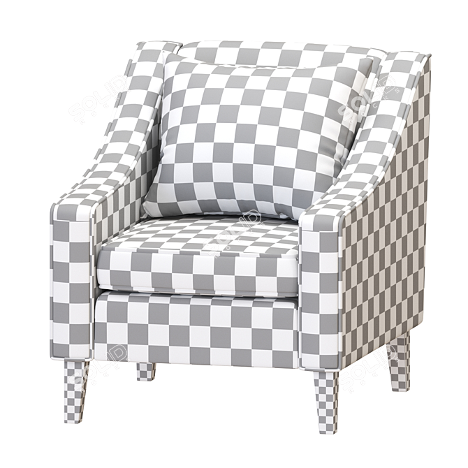 Modern Comfort: FLINSHULT Armchair 3D model image 7