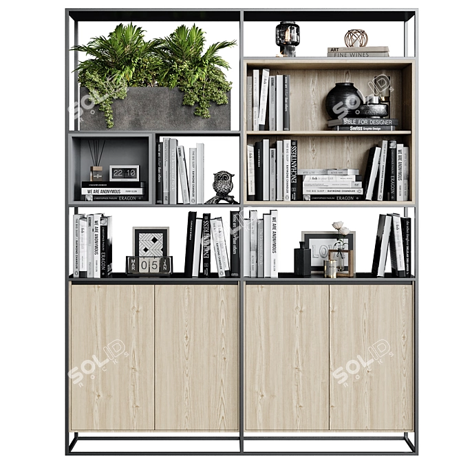 Modern Wardrobe & Display Cabinets 3D model image 2