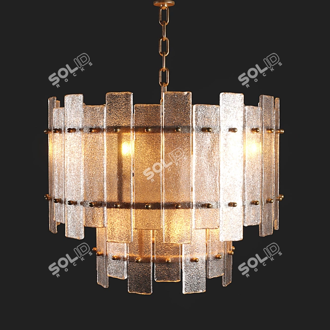 Elegant Eichholtz Caprera Chandelier 3D model image 1