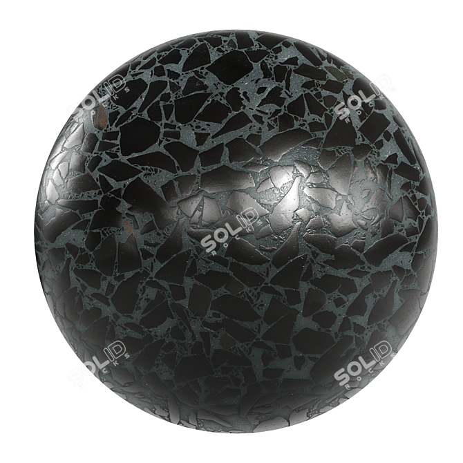 PBR Terrazzo Marble Material 3D model image 1