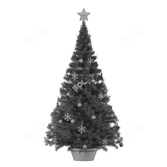 Christmas 3D Tree Decoration: VRay-Optimized, High-Quality 3D model image 5