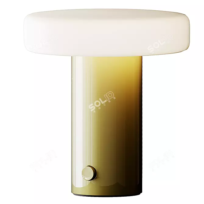 Puck Table Lamp: Minimalist Elegance 3D model image 1