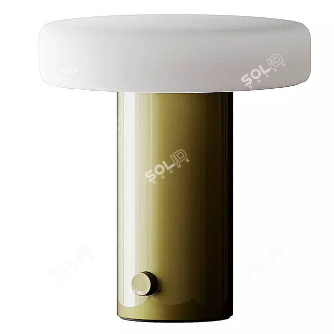 Puck Table Lamp: Minimalist Elegance 3D model image 2