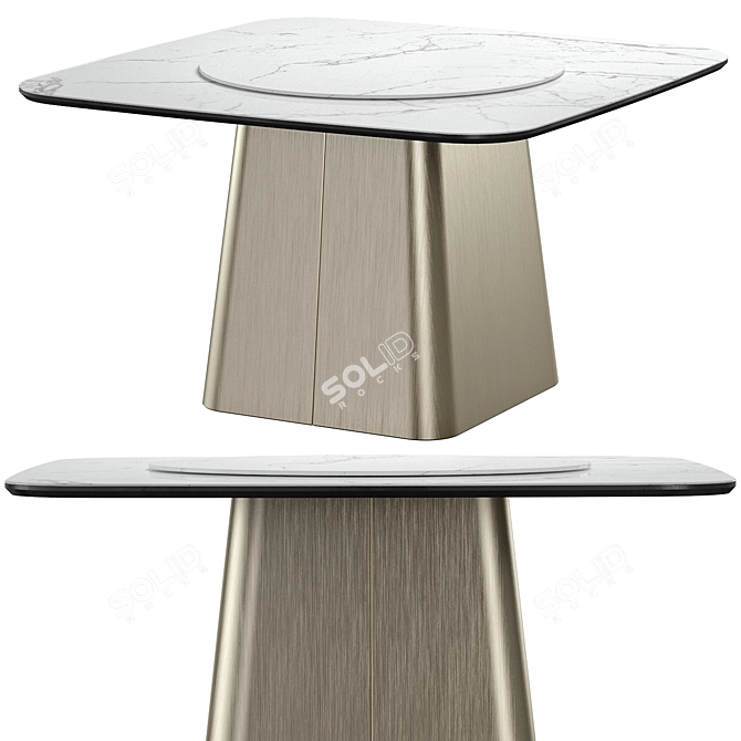 Frandiss Designer Dining Table 3D model image 1