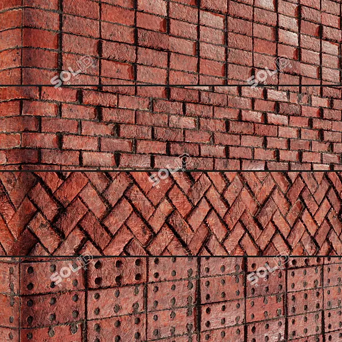 PBR Brick Materials Vol. 4 3D model image 2