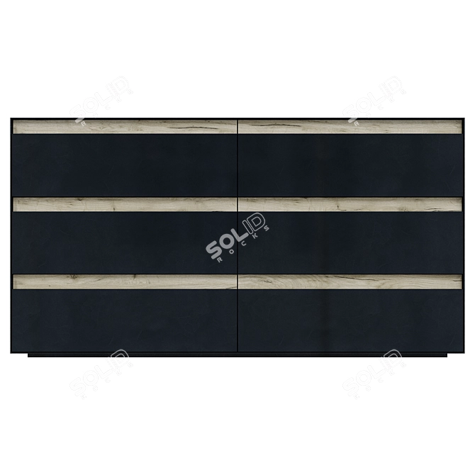 Modern Chest of Drawers, NS2 02 3D model image 2