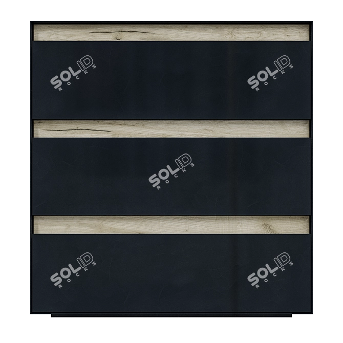 Minimalistic Chest of Drawers 3D model image 2