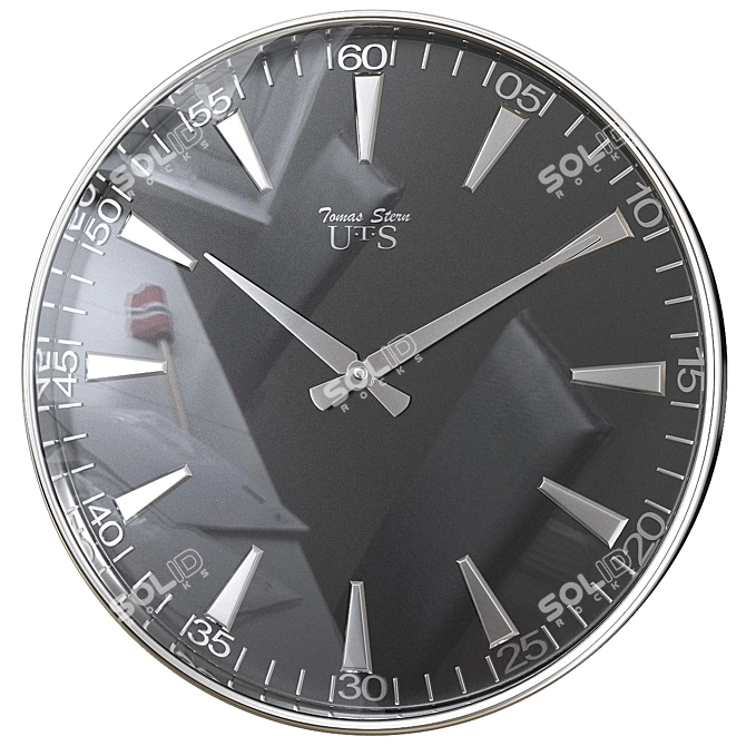 Sleek Tomas Stern 9011 Wall Clock 3D model image 1