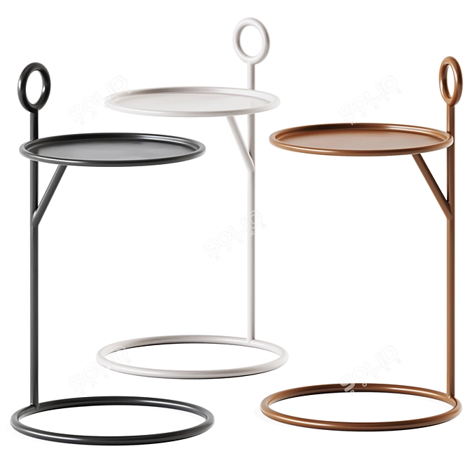 Elegant Nolita Side Table 3D model image 1