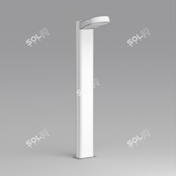 Title: Aluminum LED Outdoor Luminaire 3D model image 2