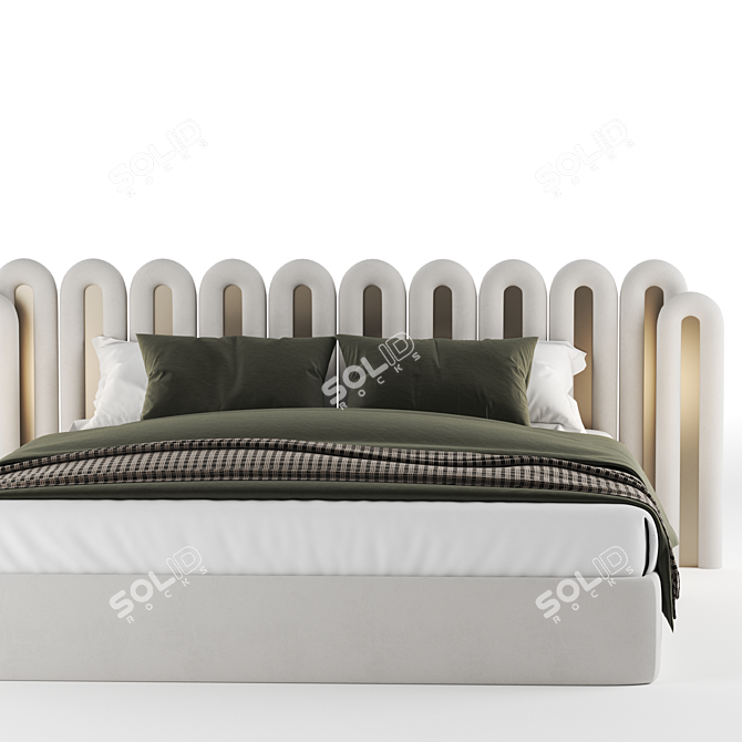 Contemporary Hommes DEMIZ Bed 3D model image 2