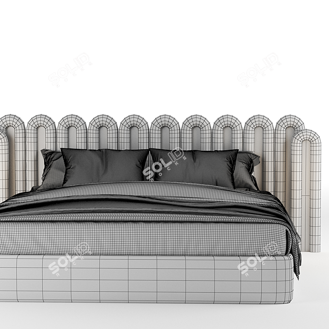 Contemporary Hommes DEMIZ Bed 3D model image 3