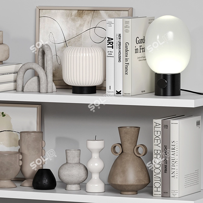 Elegant Decor Set: Vol025 3D model image 3