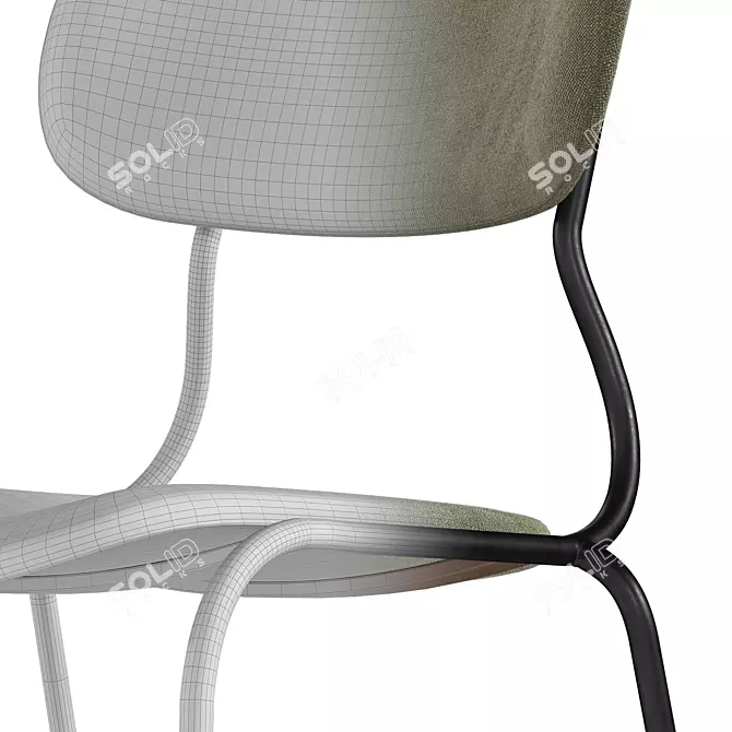Versatile Kiyumi Fabric Chair: Comfort & Style 3D model image 5
