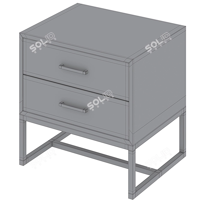 Cosmo Pombal Bedside Table 3D model image 4