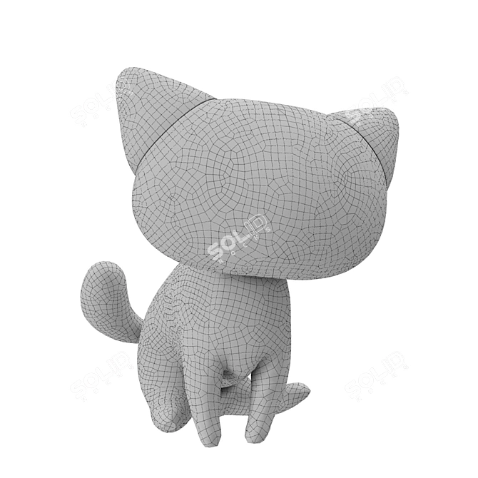 Corona-Rendered Cat Model: Textured 3Ds Max 2015 3D model image 4