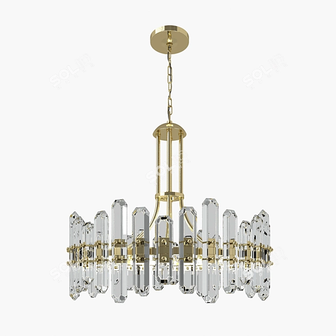 Crystorama Bolton Pendant Light 3D model image 1