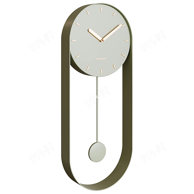 Charming Karlsson Wall Clock 3D model image 2