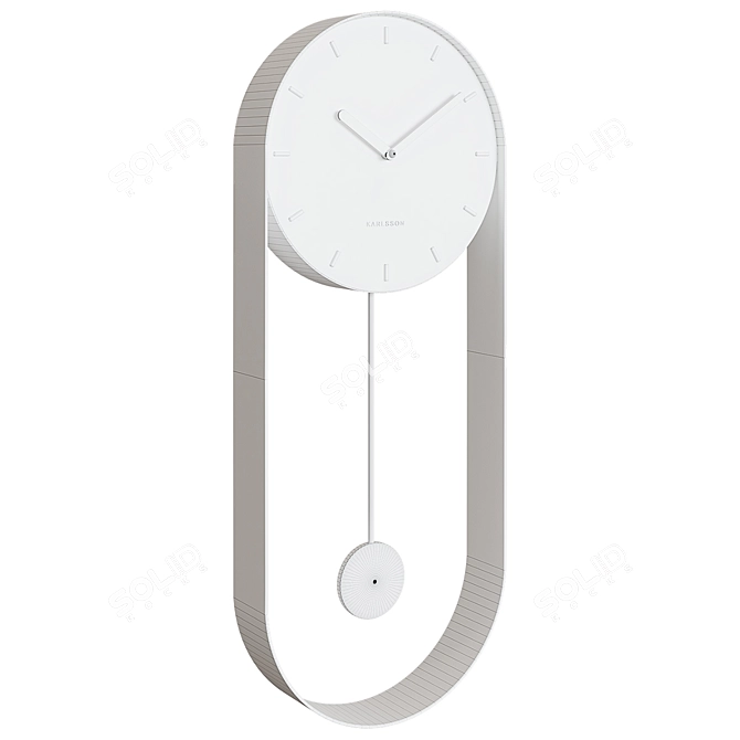 Charming Karlsson Wall Clock 3D model image 3