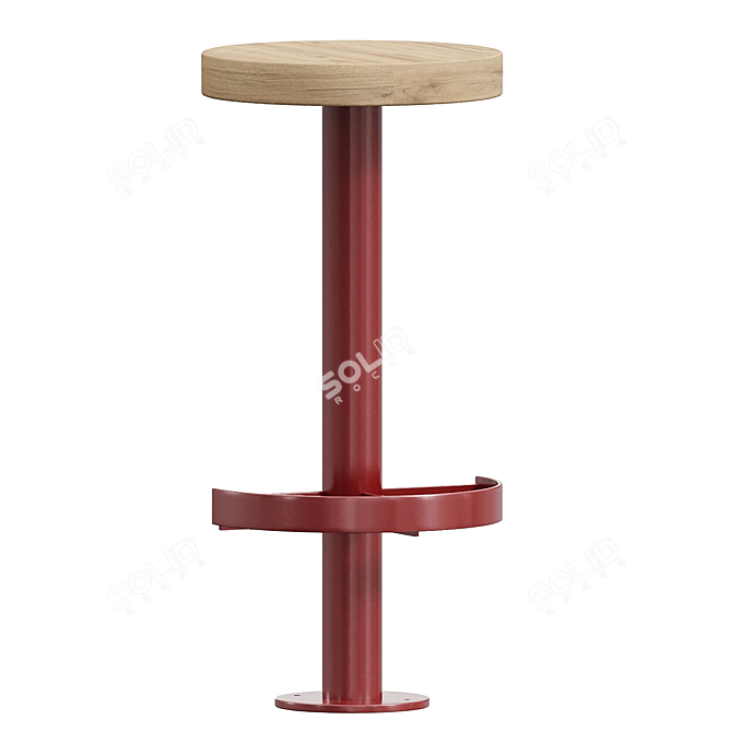 Sleek Sally Barstool: Modern & Comfy 3D model image 1