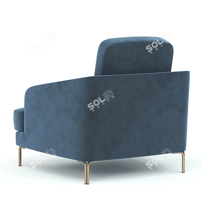 Modern Global Sofa: Lebom Rondo Armchair 3D model image 3