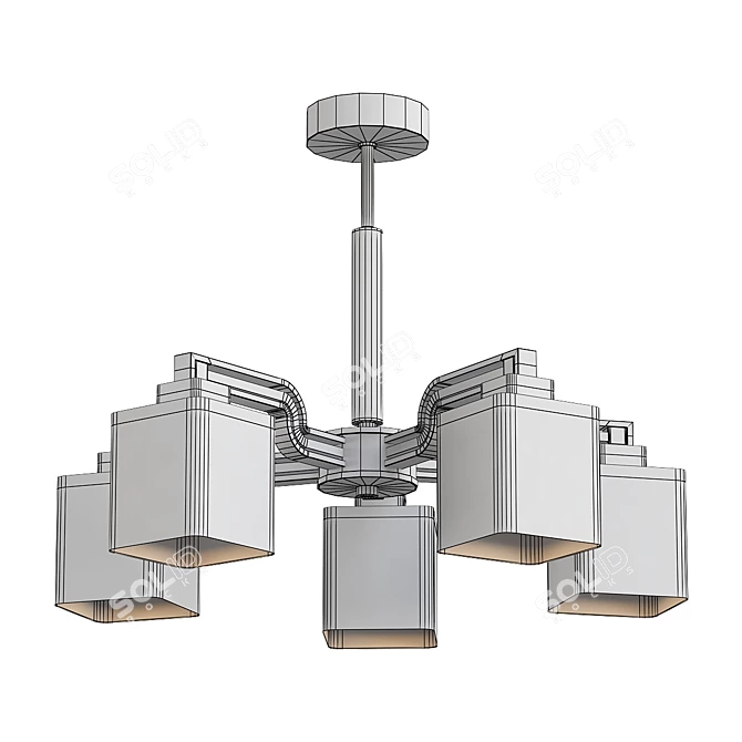 Contemporary Alfa Consul Venge Pendant Light 3D model image 2