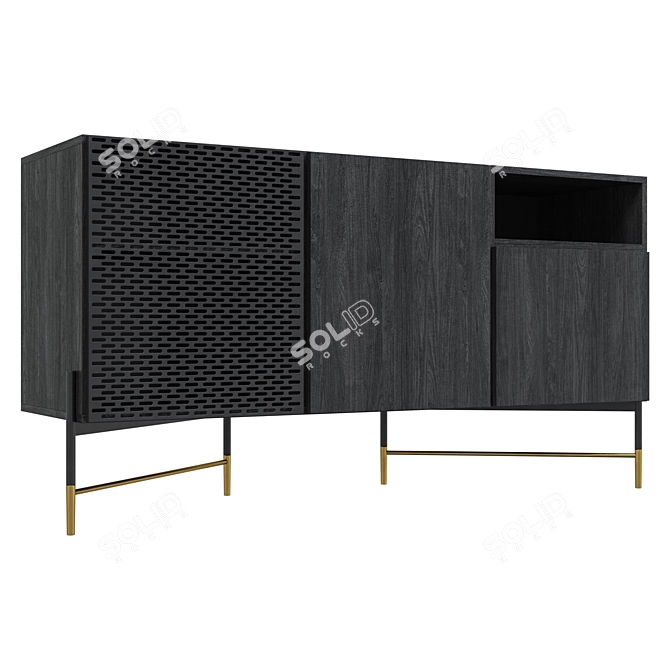 Modern Norfort Chest of Drawers 3D model image 2