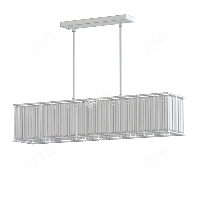 Modern 5-Light Kitchen Island Pendant 3D model image 2